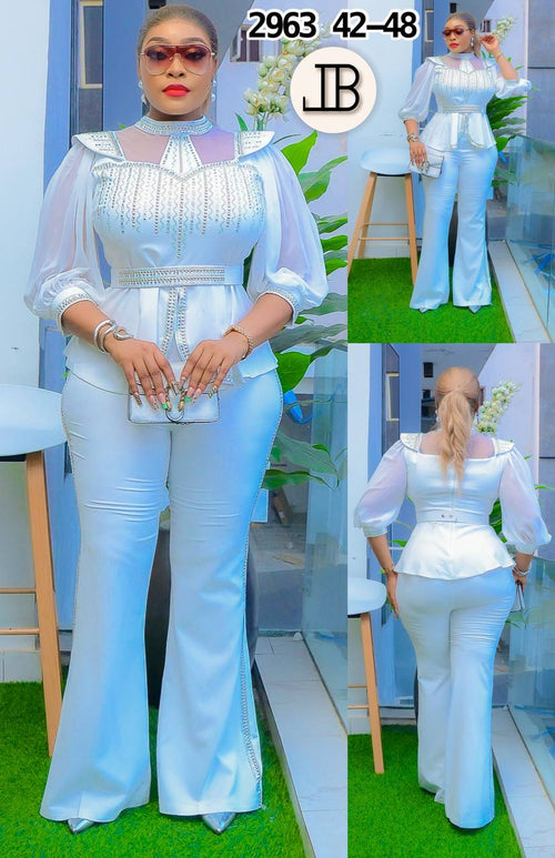 BEAUTIFULLY STONED WHITE SET