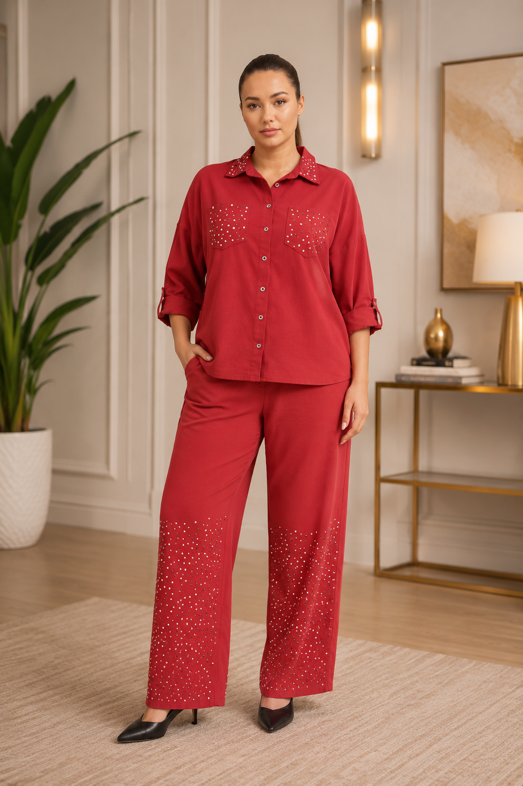 RED DENIM