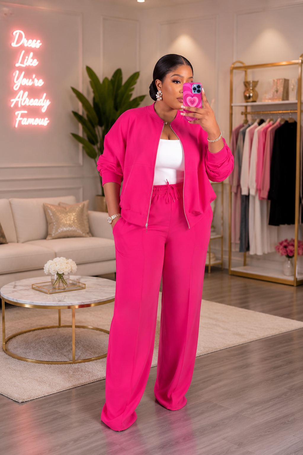 LUXE PINK TWO-PIECE SET